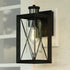 Vaxcel Milton Dualux 6 in. W Outdoor Motion Sensor Wall Light in Matte Black Model: T0762