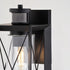 Vaxcel Milton Dualux 6 in. W Outdoor Motion Sensor Wall Light in Matte Black Model: T0762