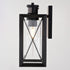 Vaxcel Milton Dualux 6 in. W Outdoor Motion Sensor Wall Light in Matte Black Model: T0762