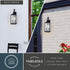 Vaxcel Old Town 7 in. W 2 Light Outdoor Wall Light in Textured Black Model: T0764