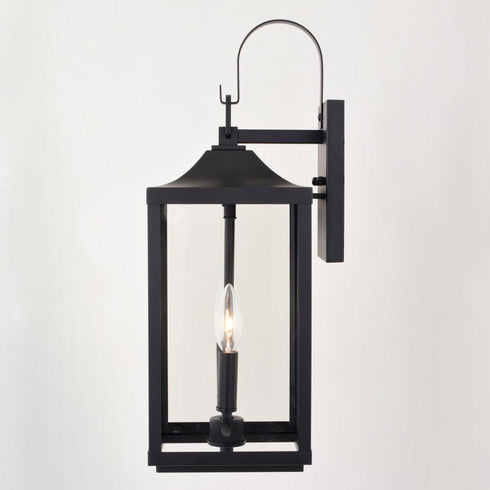 Vaxcel Old Town 7 in. W 2 Light Outdoor Wall Light in Textured Black Model: T0764