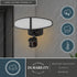 Vaxcel Palatine 2 Light 12 in. LED Outdoor Motion Sensor with Emergency Backup in Bronze Model: T0783