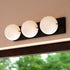 Vaxcel Parkview 3 Light Vanity Light in Matte Black Model: W0449