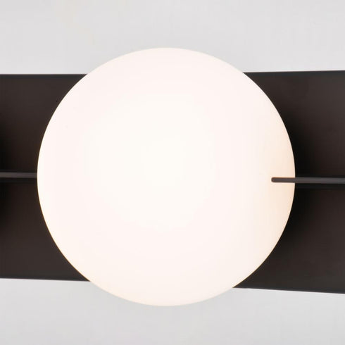 Vaxcel Parkview 3 Light Vanity Light in Matte Black Model: W0449