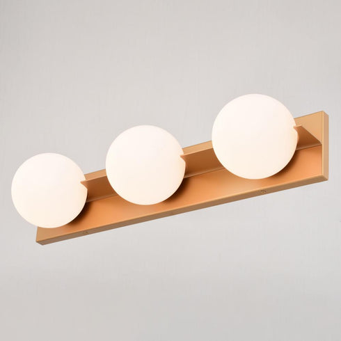 Vaxcel Parkview 3 Light Vanity Light in Satin Brass Model: W0450