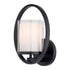 Vaxcel Princeton 8 in. Wall Light Matte in Black Model: W0466