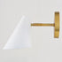 Vaxcel Pryce 4.5 in. Wall Light in Matte White and Satin Brass Model: W0502