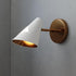 Vaxcel Pryce 4.5 in. Wall Light in Matte White and Satin Brass Model: W0502