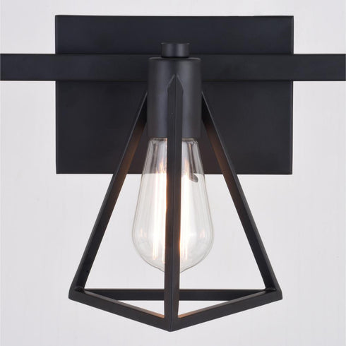 Vaxcel Ravenna 3 Light Vanity in Matte Black Model: W0445