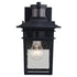Vaxcel Ridge Dualux 6.5 in. Outdoor Motion Sensor Wall Light in Textured Black Model: T0728