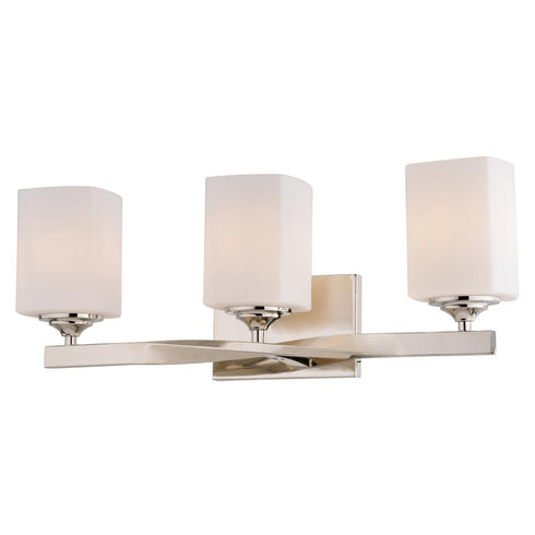 Vaxcel Robey 23 in. W Vanity Light in Polished Nickel Model: W0496