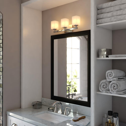 Vaxcel Robey 23 in. W Vanity Light in Polished Nickel Model: W0496