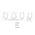 Vaxcel Robey 23 in. W Vanity Light in Polished Nickel Model: W0496