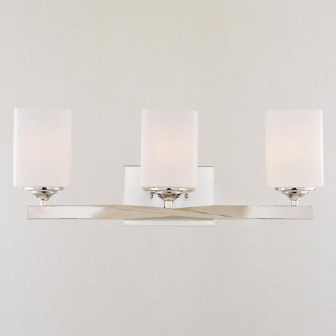 Vaxcel Robey 23 in. W Vanity Light in Polished Nickel Model: W0496
