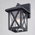 Vaxcel Rockford 5.5 in. Outdoor Wall Light in Textured Black Model: T0744