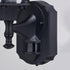 Vaxcel Rogers Park Dualux 6.5 n. Outdoor Motion Sensor Wall Light in Textured Black Model: T0734