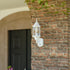 Vaxcel Rogers Park Dualux 6.5 n. Outdoor Motion Sensor Wall Light in Textured White Model: T0735
