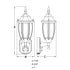 Vaxcel Rogers Park Dualux 6.5 n. Outdoor Motion Sensor Wall Light in Textured White Model: T0735
