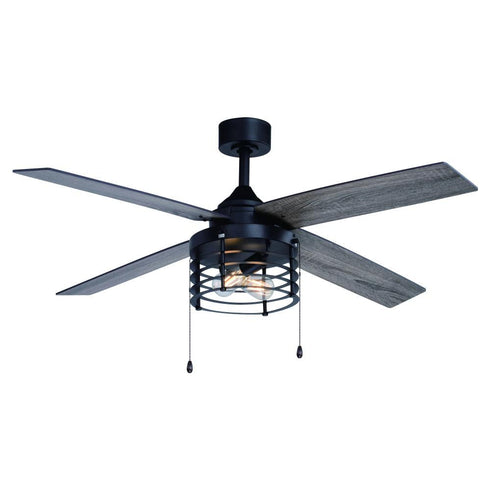 Vaxcel Rowan 52 in Ceiling Fan in Black Model: F0123
