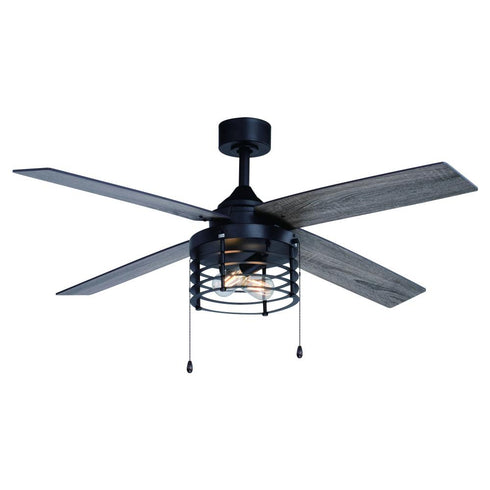 Vaxcel Rowan 52 in Ceiling Fan in Black Model: F0123