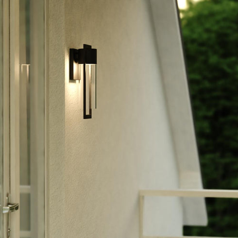 Vaxcel Sawyer 5 in. LED Outdoor Wall Light in Matte Black Model: T0743