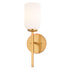 Vaxcel Shelby 15.25 in. H 1 Light Wall Light in Natural Brass Model: W0485