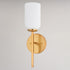 Vaxcel Shelby 15.25 in. H 1 Light Wall Light in Natural Brass Model: W0485