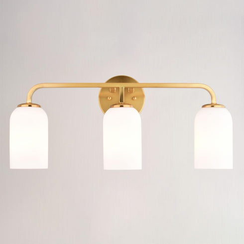 Vaxcel Shelby 23 in. W 3 Light Vanity in Natural Brass Model: W0484