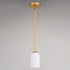 Vaxcel Shelby 5.25 in. W 1 Light Mini Pendant in Natural Brass Model: P0427