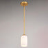 Vaxcel Shelby 5.25 in. W 1 Light Mini Pendant in Natural Brass Model: P0427