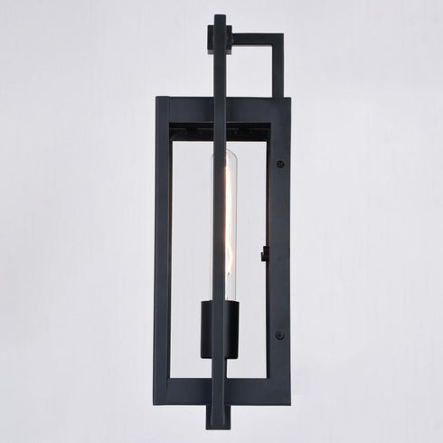 Vaxcel Sheridan 7 in. Outdoor Wall Light in Matte Black Model: T0688