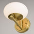 Vaxcel Sloane 1 Light Wall Light in Satin Brass Model: W0432