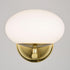 Vaxcel Sloane 1 Light Wall Light in Satin Brass Model: W0432