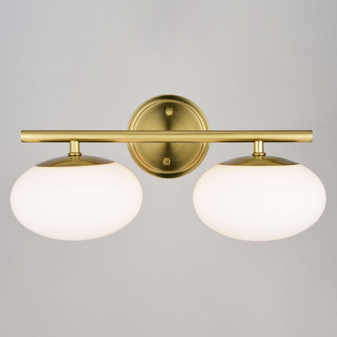 Vaxcel Sloane 2 Light Vanity in Satin Brass Model: W0433