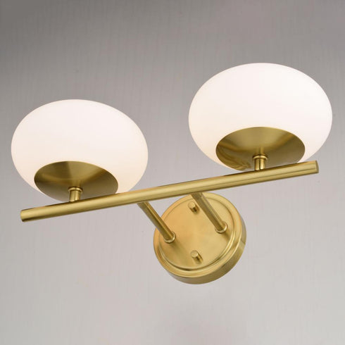 Vaxcel Sloane 2 Light Vanity in Satin Brass Model: W0433