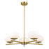 Vaxcel Sloane 27 in. 5 Light Chandelier in Satin Brass Model: H0281