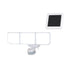 Vaxcel Solar Powered 15.75 in. 3 Light Solar LED Outdoor Motion Sensor Security Flood Light in White Model: T0723