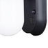 Vaxcel Solar Powered 4.5 in. Solar LED Outdoor Motion Sensor Wall Jar Light in Black Model: T0724