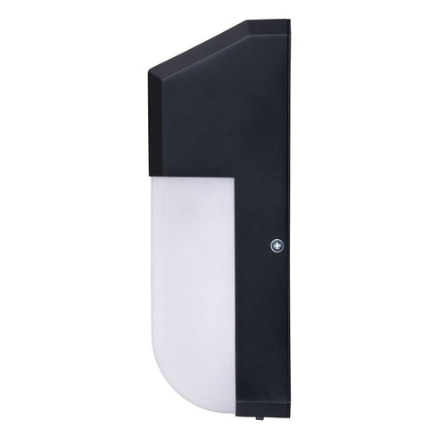 Vaxcel Solar Powered 4.5 in. Solar LED Outdoor Motion Sensor Wall Pack Light in Black Model: T0725