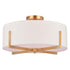 Vaxcel Surrey 18 in. 4 Light Semi Flush Mount in Natural Brass Model: C0277