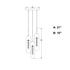 Vaxcel Thalia 10 in. 3 Watt Light Pendant in Matte Black Model: P0423