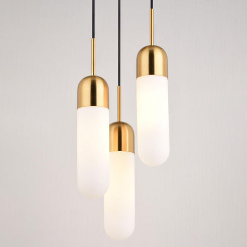 Vaxcel Thalia 10 in. W 3 Light Pendant in Antique Gold Model: P0422
