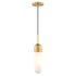 Vaxcel Thalia 4.75 in. W 1 Light Mini Pendant in Antique Gold Model: P0420