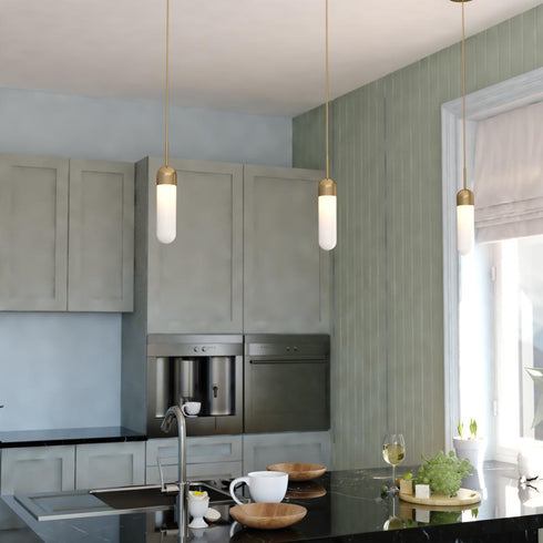 Vaxcel Thalia 4.75 in. W 1 Light Mini Pendant in Antique Gold Model: P0420