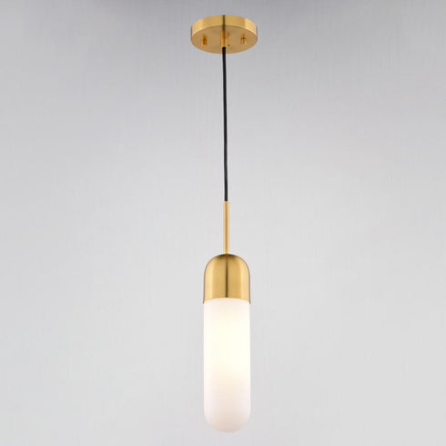 Vaxcel Thalia 4.75 in. W 1 Light Mini Pendant in Antique Gold Model: P0420