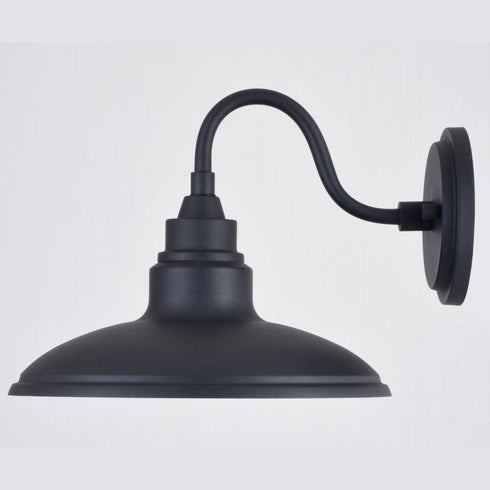Vaxcel Tucson 10 in. LED Outdoor Wall Light in Textured Black and White Model: T0680