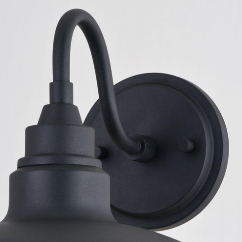 Vaxcel Tucson 10 in. LED Outdoor Wall Light in Textured Black and White Model: T0680