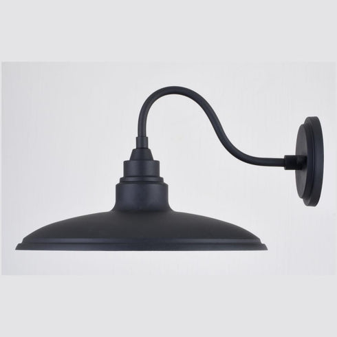 Vaxcel Tucson 13 in. LED Outdoor Wall Light in Textured Black and White Model: T0679