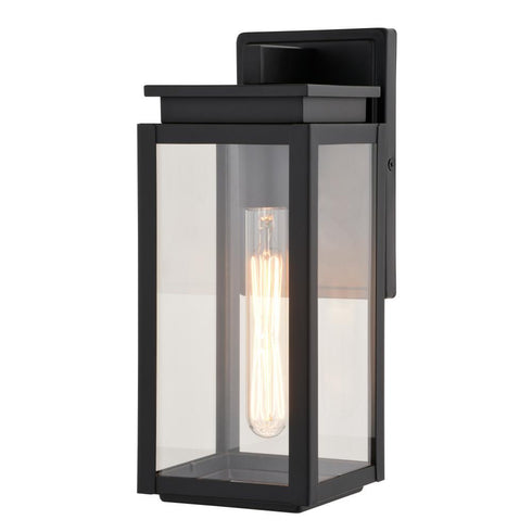 Vaxcel Uptown 5 in. W Outdoor Wall Light in Matte Black Model: T0776