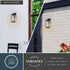 Vaxcel Uptown 5 in. W Outdoor Wall Light in Matte Black Model: T0776